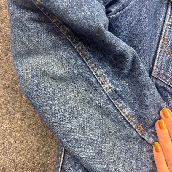 WRANGLER Men’s Denim Sherpa Jean Jacket size: Medium - Picture 7 of 11